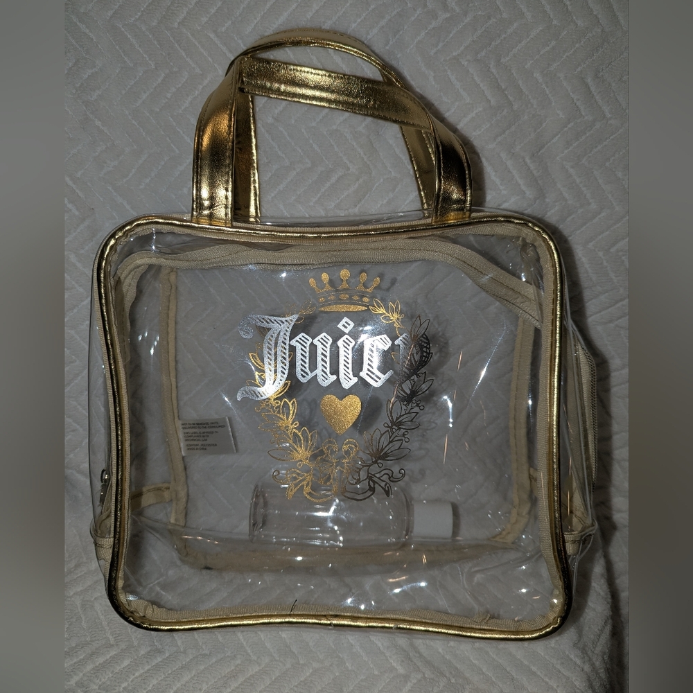 Juicy Couture Gold Accent Clear Tote